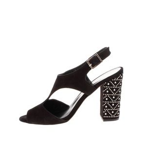 New Black Sandals. Made in Italy. Size 35(5 US). FedericaStella. MiuMuu inspired